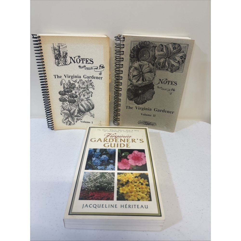 Vtg Notes From The Virginia Gardner Volume 1 And 2, The Virginia Gardner's Guide